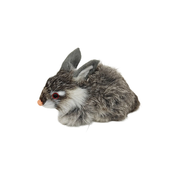 Sitting Faux Fur Rabbit Medium