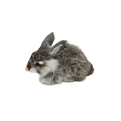 Sitting Faux Fur Rabbit Medium