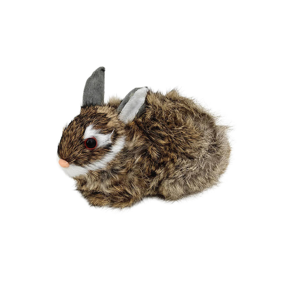 Sitting Faux Fur Rabbit Extra Large
