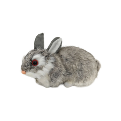 Sitting Faux Fur Rabbit Extra Large