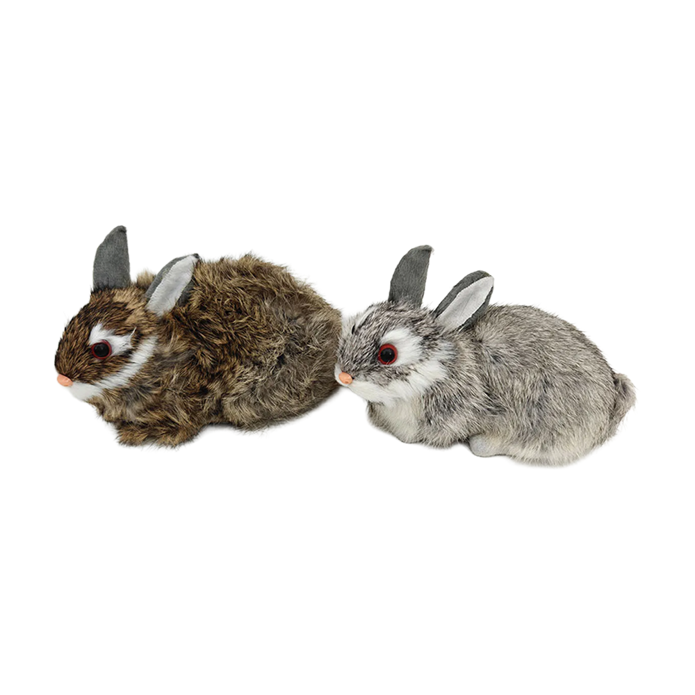 Sitting Faux Fur Rabbit Extra Large
