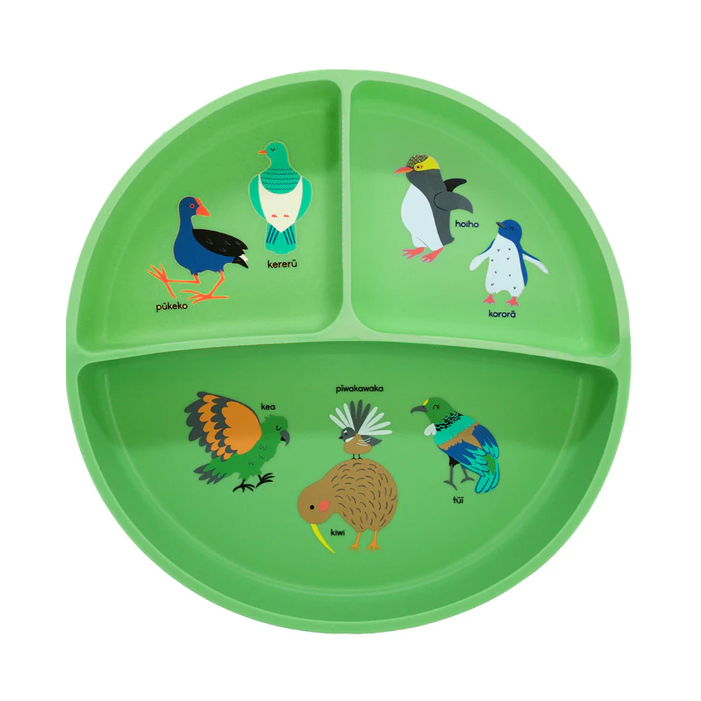 Moana Road Silicone Three Section Plate NZ Birds