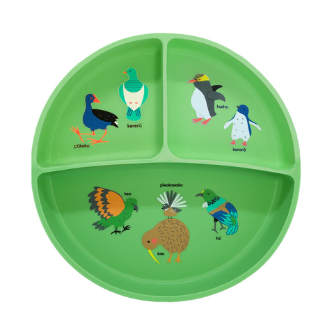 Moana Road Silicone Three Section Plate NZ Birds