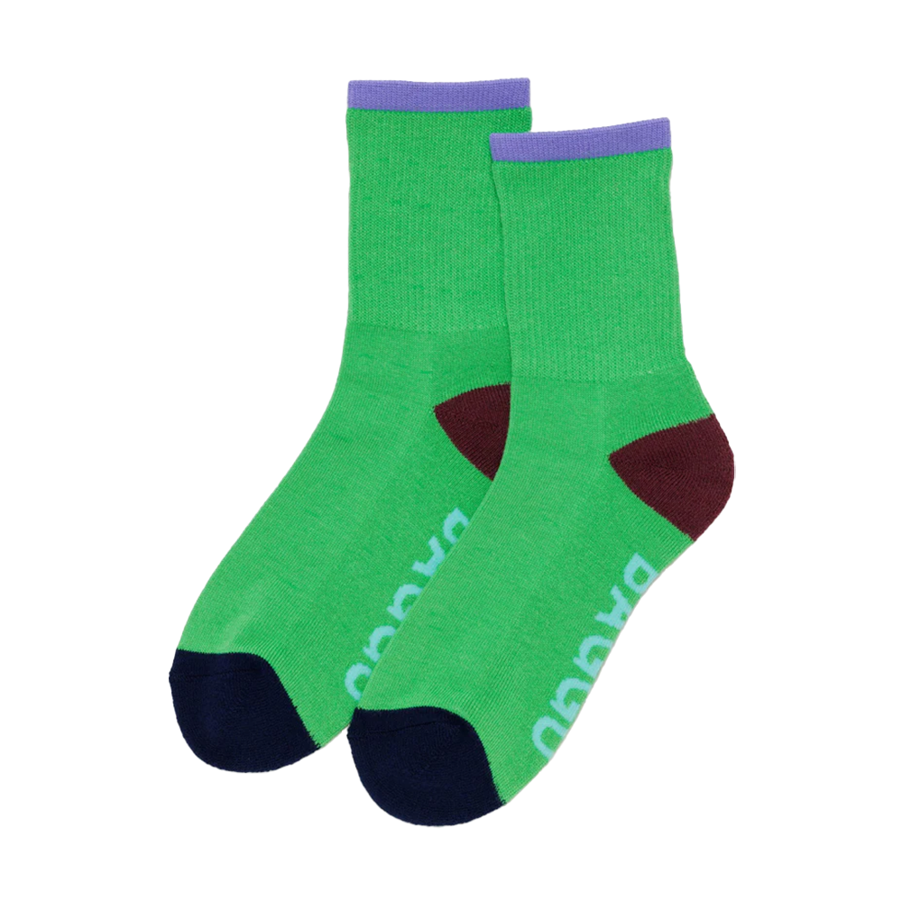 Baggu Ribbed Socks Aloe Mix Small