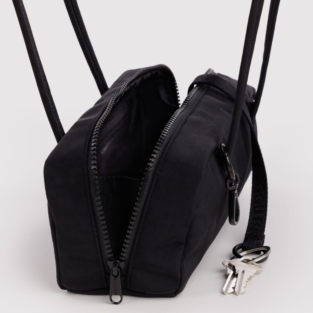 Baggu Small Nylon Bowler Bag Black
