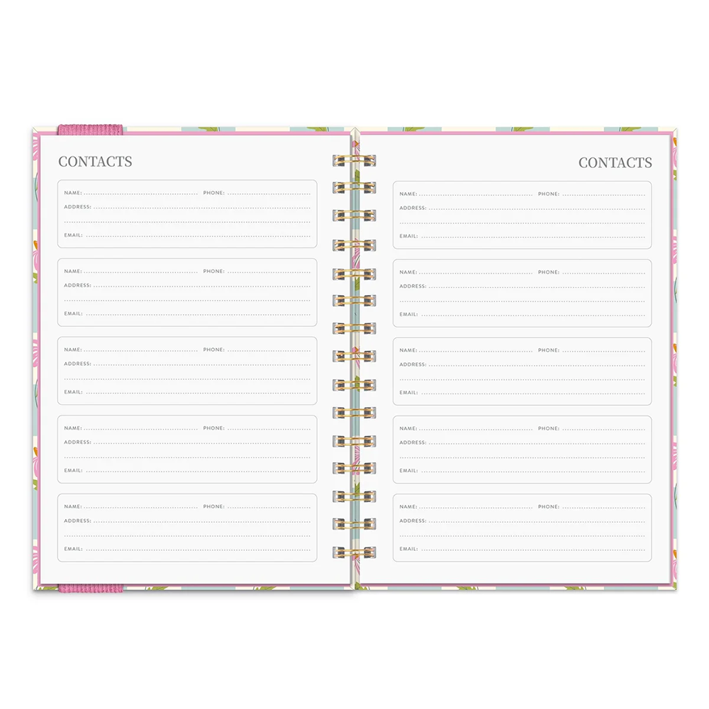 Orange Circle 2026 Weekly Planner Oliver Coneflower Corner