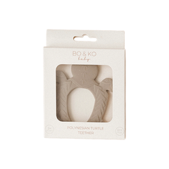 Bo & Ko Polynesian Turtle Teether Olive