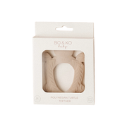 Bo & Ko Polynesian Turtle Teether Latte