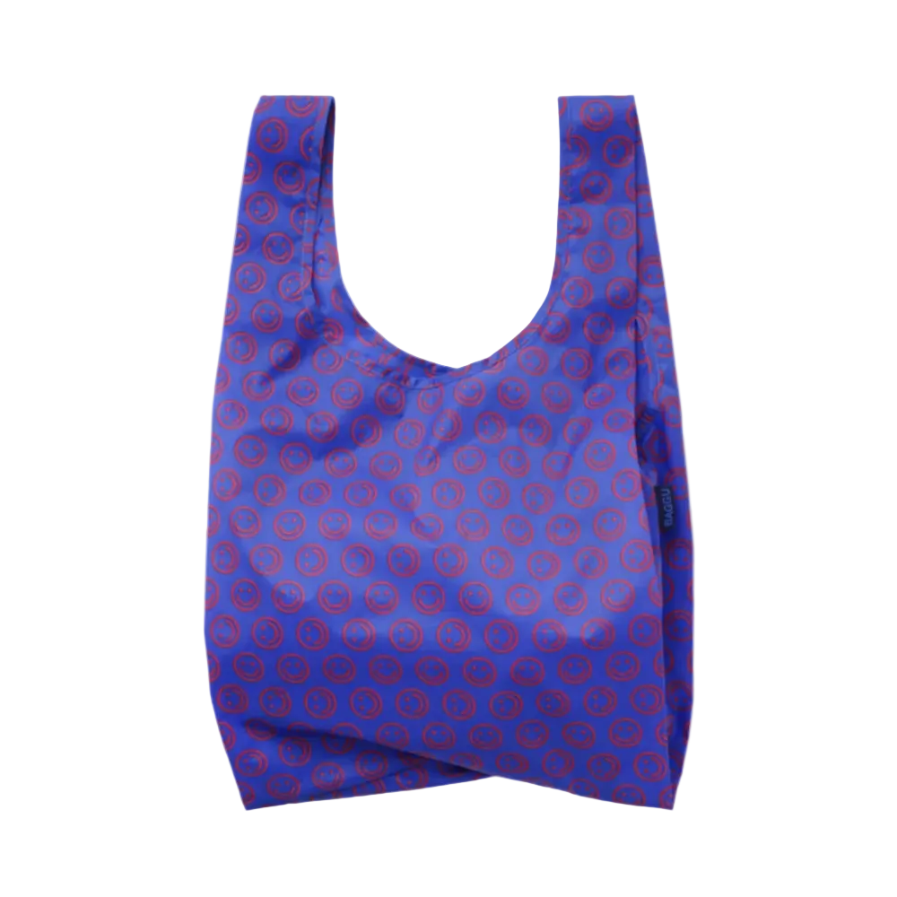 Baggu Standard Reusable Bag  Mini Cobalt Happy