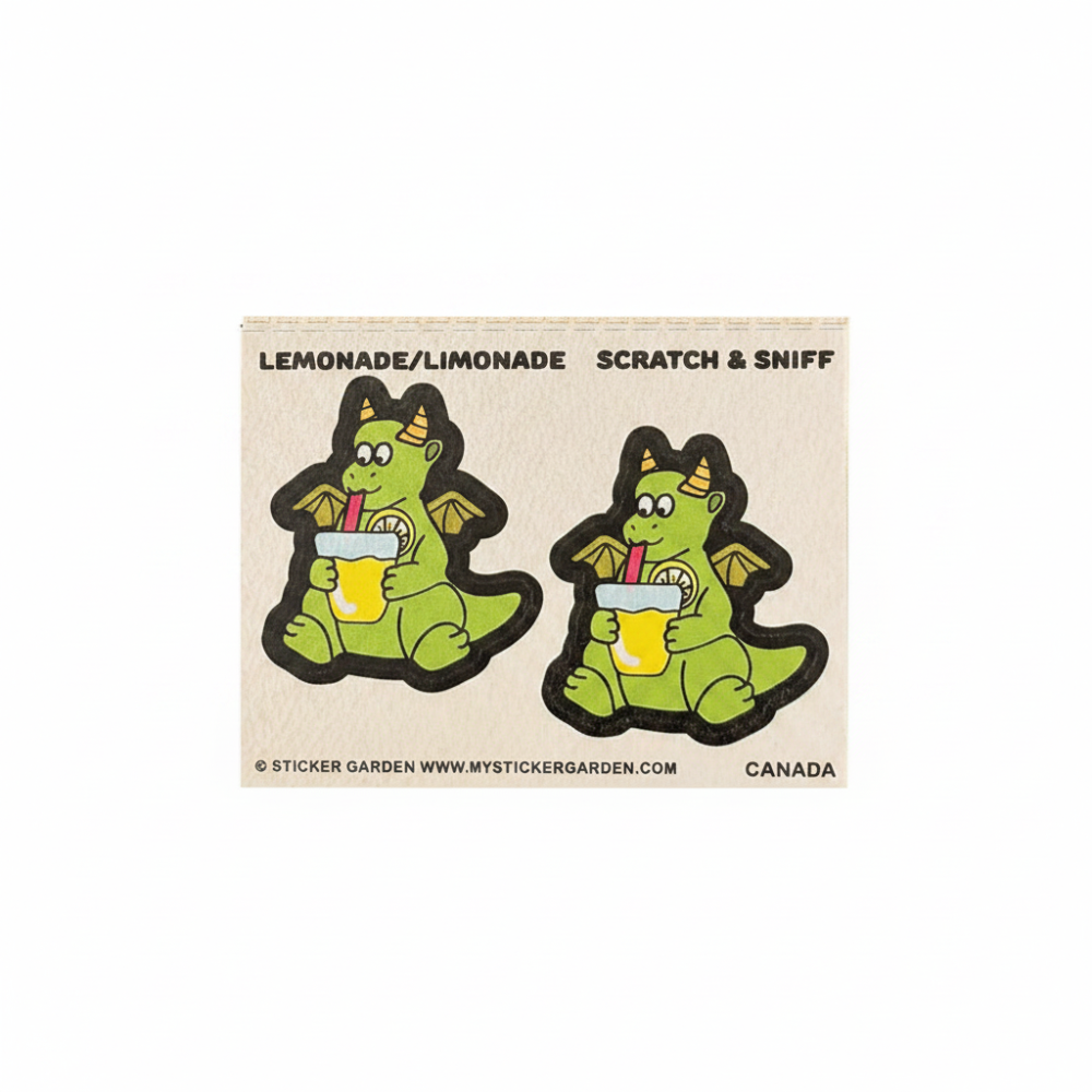 Sticker Garden Scratch and Sniff Teared Square Dragon Lemonade
