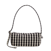 Baggu Nylon Loaf Bag  Black and Cream Gingham