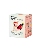Kewpie blind box packaging with illustrations on a white background