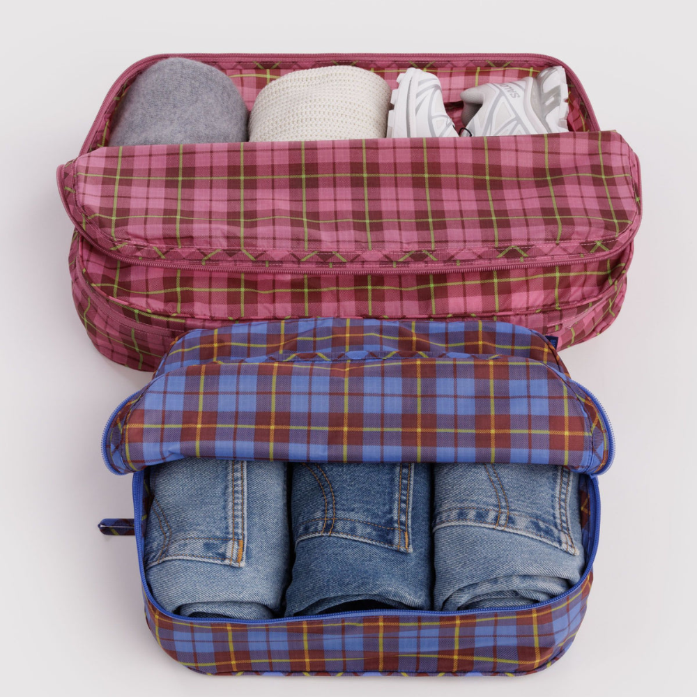 Baggu Large Packing Cube Tartan