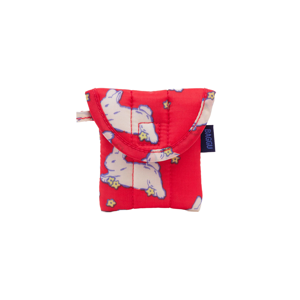 Baggu Puffy Earbuds Case Bunnies