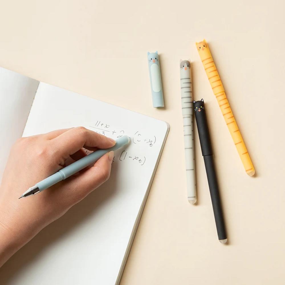 Kikkerland Cat Erasable Gel Pen