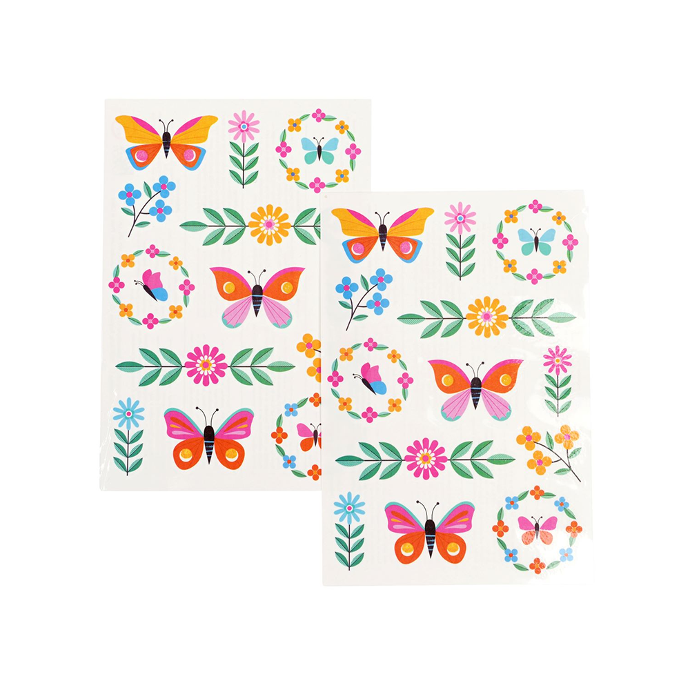 Rex London Temporary Tattoos Floral Flutter