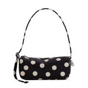 Baggu Nylon Loaf Bag Black and Cream Polka Dot