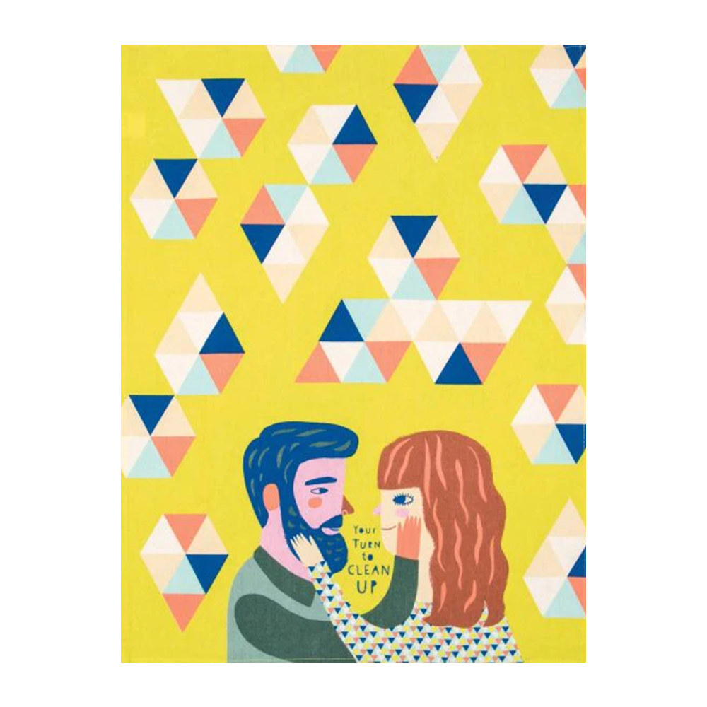 Blue Q Tea Towel Your Turn To Clean Up