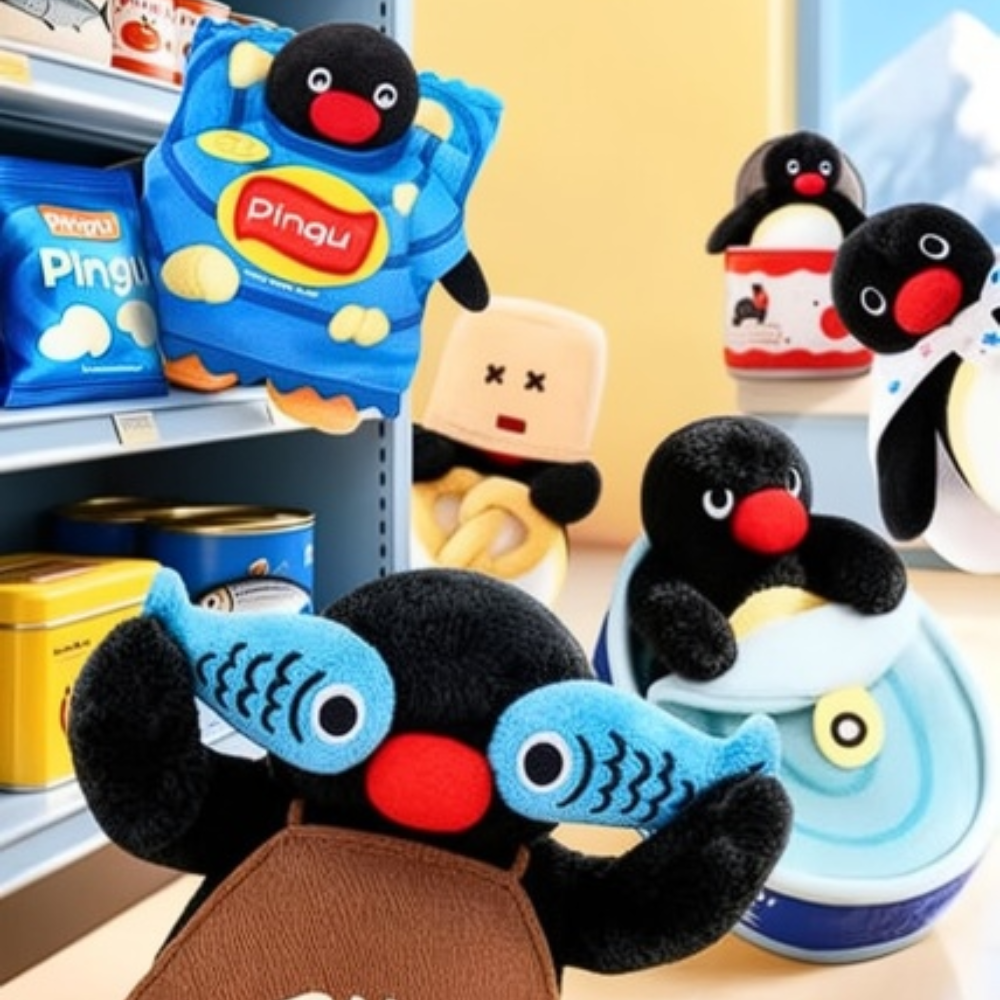 Pingu Hide & Seek Plush Keyring Blind Box Premium
