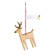 Meri Meri Christmas Wooden Tag Reindeer