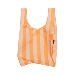 Baggu Standard Reusable Bag Tangerine Wide Stripe