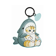 Mofusand Matte Acrylic Keychain Shark Cat