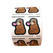 Sticker Garden Scratch and Sniff Teared Square Sloth Bubble