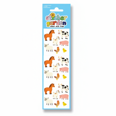 Sticker Garden Sheet Glossy Farm Animals