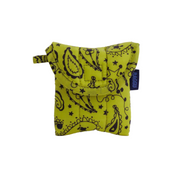 Baggu Puffy Earbuds Case Chartreuse Paisley