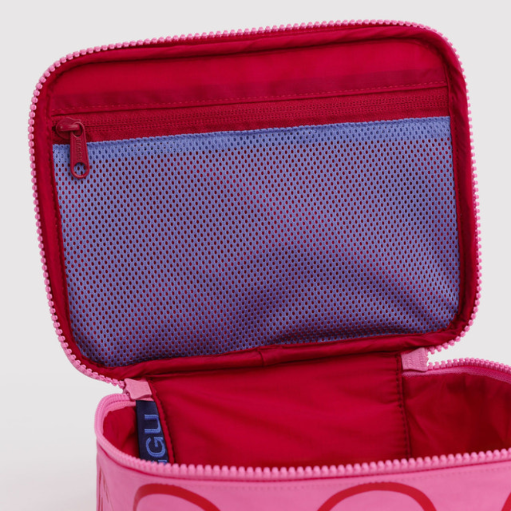 Baggu Small Cosmetic Case Azalea Pink Happy