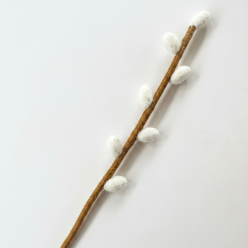 Felted Wool Bud Stem