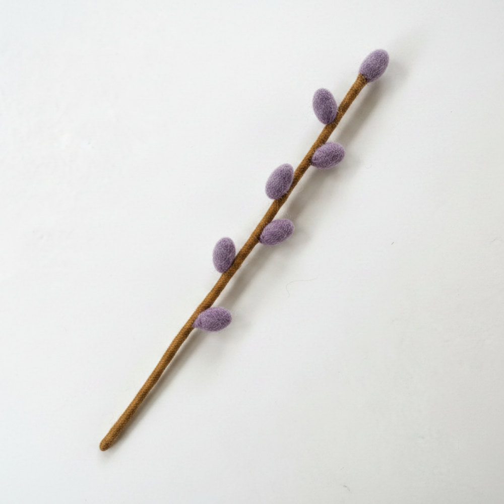 Felted Wool Bud Stem