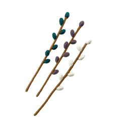 Felted Wool Bud Stem