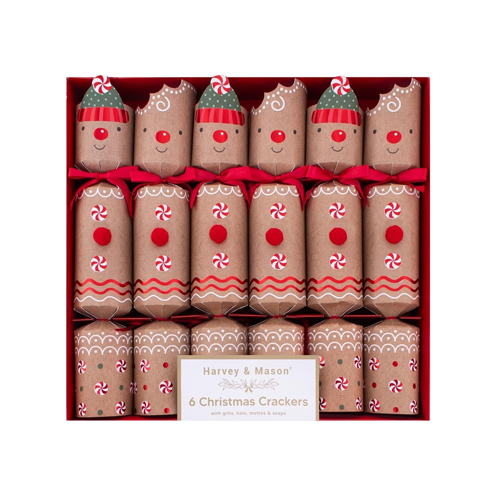 Christmas Crackers Gingerbread Pack of 6