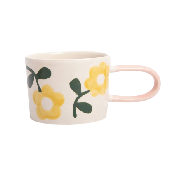 Caroline Gardner Mug  Yellow Flower