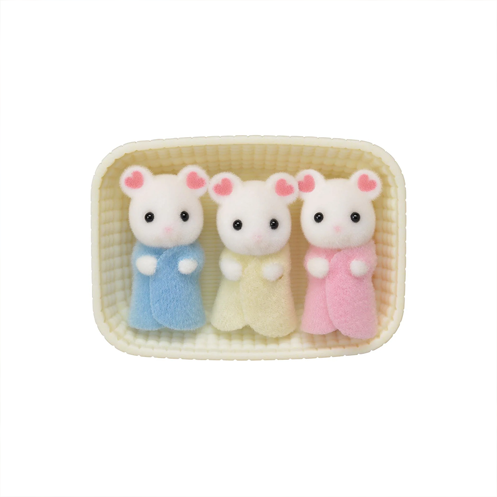 Sylvanian Families Marshmallow Mouse Triplets
