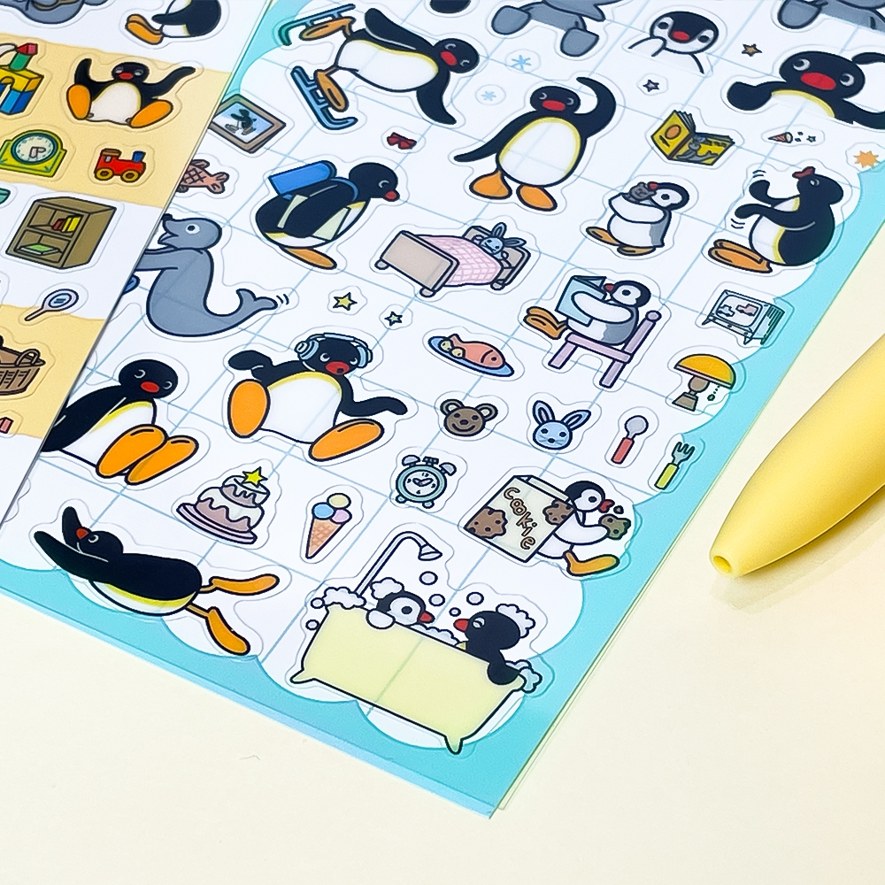 Pingu Daily Sticker Sheet Cute Diy Deco Planner Stickers Sky