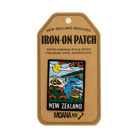 Moana Road Iron-On Patch NZ Beaches
