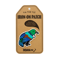 Moana Road Iron-On Patch Tia the Tūī