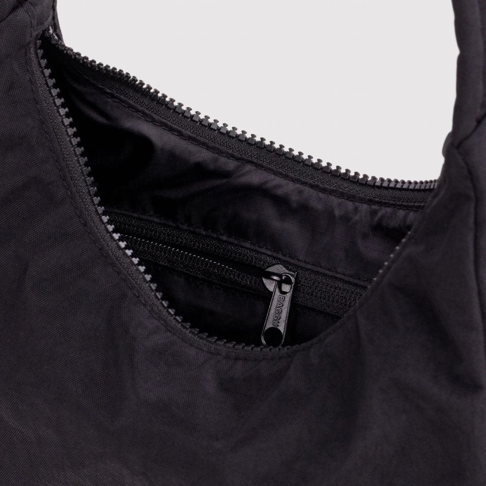 Baggu Mini Nylon Shoulder Bag Black