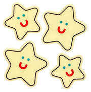 Sticker Garden Sheet Glow in the Dark Happy Stars