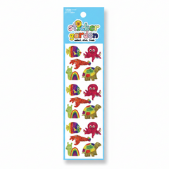 Sticker Garden Sheet Prism  Rainbow Sea Life