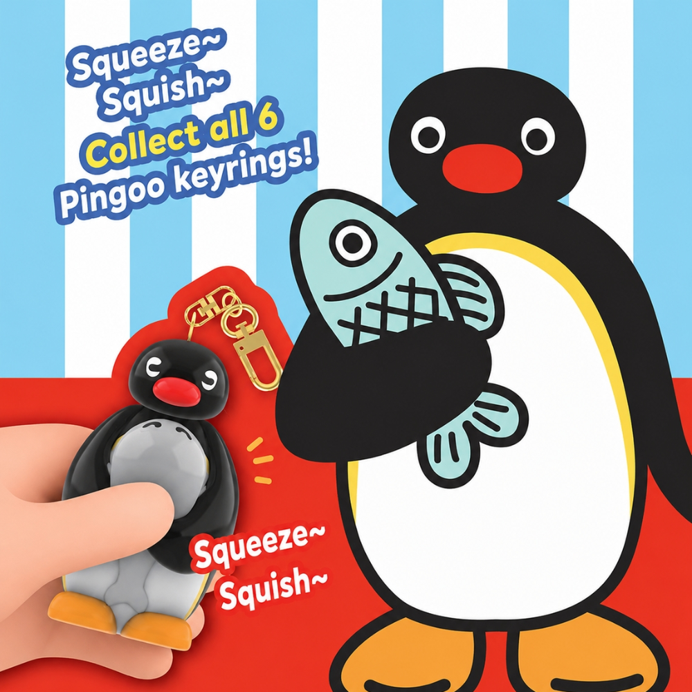 Pingu Squishy Keyring Blind Box