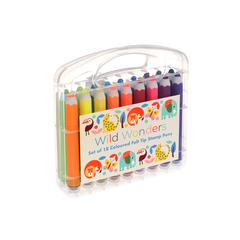 Rex Felt Tip Stamp Pens Wild Wonders Set Of 18