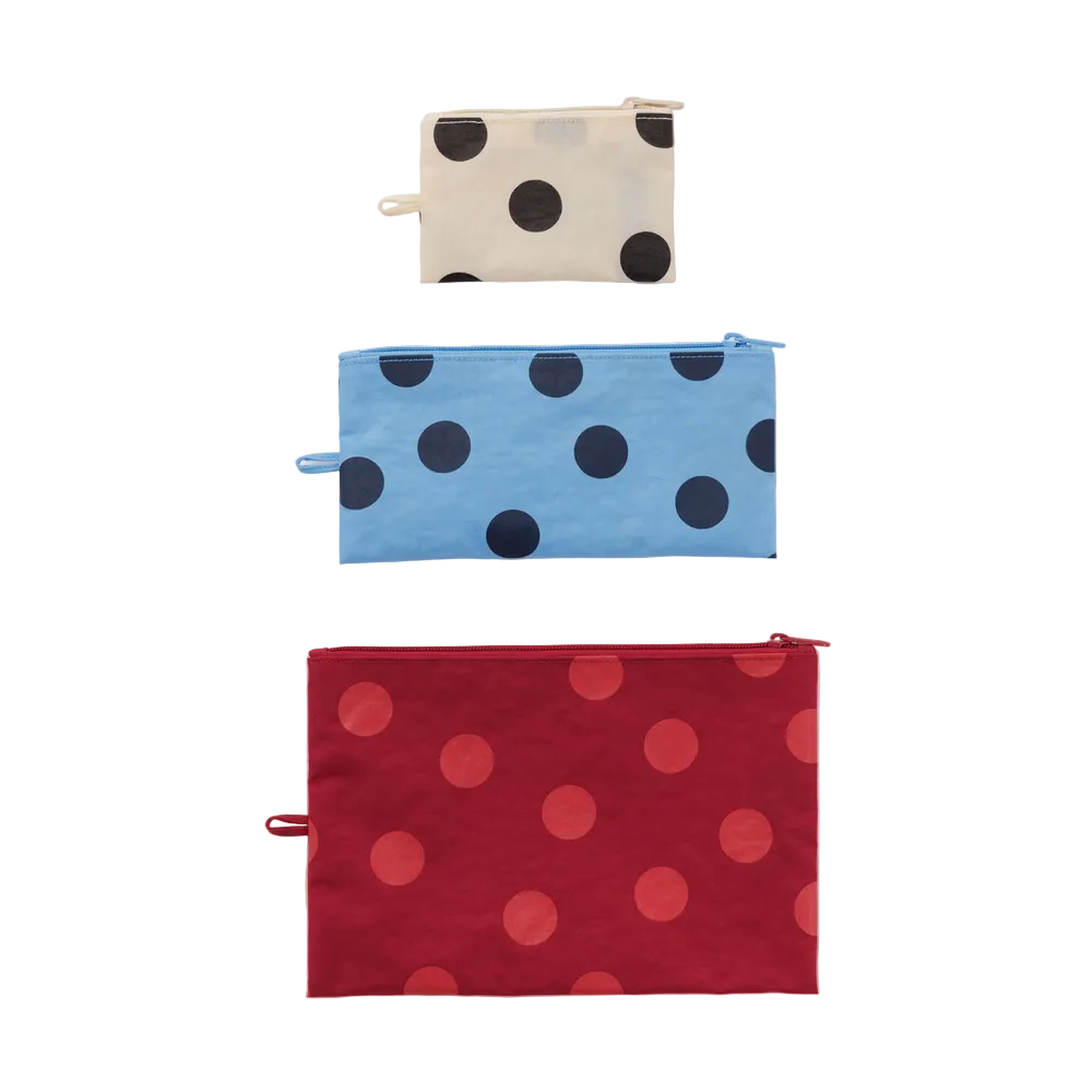 Baggu Flat Pouch Polka Dot