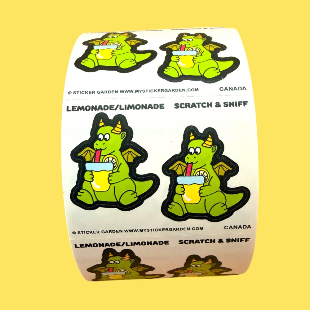 Sticker Garden Scratch and Sniff Teared Square Dragon Lemonade