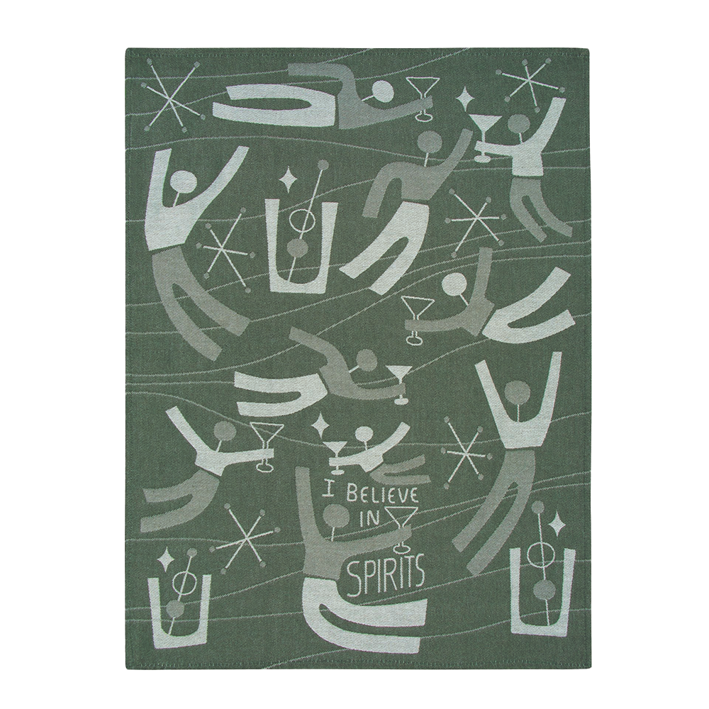 Blue Q Tea Towel I Believe in Spirits
