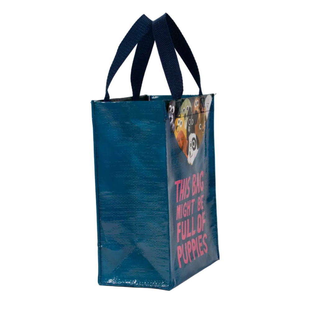 Blue Q Handy Tote Bag Full of Puppies