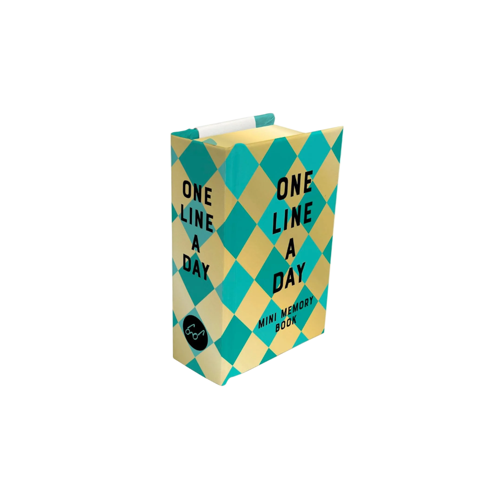 Mini One Line a Day Journal Mint Diamond