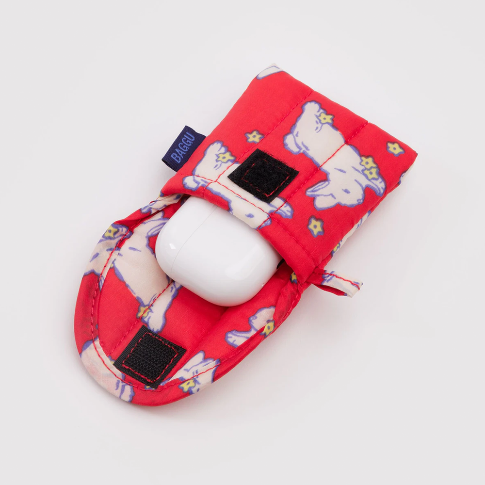 Baggu Puffy Earbuds Case Bunnies